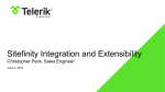 Sitefinity Integration and Extensibility