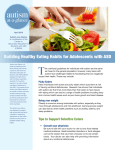 Building Healthy Eating Habits Adolescents with ASD