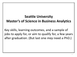 Jobs for MSBA - Seattle University