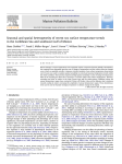 Seasonal and spatial heterogeneity of recent sea surface