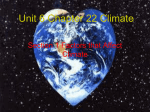 Unit 6 Chapter 22 Climate