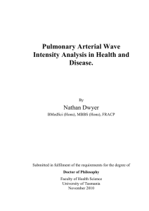 Pulmonary Arterial Wave Intensity Analysis in Health and Disease.