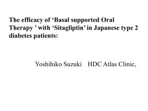 after add-on of sitagliptin(Sita) in Japanese type 2 diabetic patients
