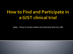 How to Find and Participate in a GIST clinical trial