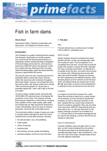 Fish in farm dams - Rural Residential Living