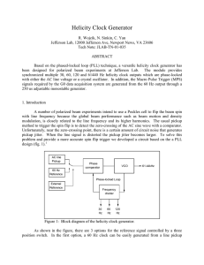 Helicity Clock Generator - JLab Tech Notes Home Page