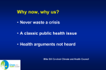 Why now, why us? - Institute of Public Health in Ireland