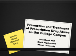 Prevention and Treatment of Prescription Drug Misuse