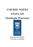 COURSE NOTES STATS 325 Stochastic Processes