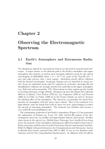 Chapter 2 Observing the Electromagnetic Spectrum