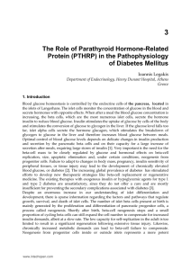 The Role of Parathyroid Hormone-Related Protein (PTHRP)