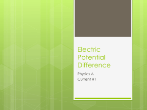 Electric Potential Difference