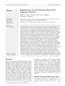 Establishment of a UK National Influenza H5 Laboratory Network