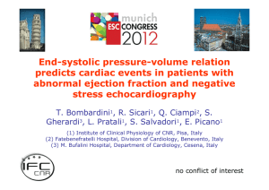 End-systolic pressure-volume relation predicts cardiac events in