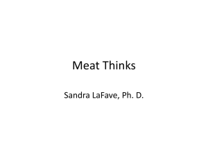 "Meat Thinks" Talk Notes