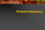 Kinetics of dialysis