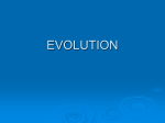 evolution - SBI3USpring2014