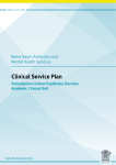 Clinical Service Plan - Consultation Liaison Psychiatry Services