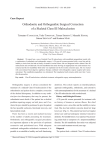 Orthodontic and Orthognathic Surgical Correction of a Skeletal