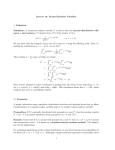 Lecture 16: Normal Random Variables 1. Definition Definition: A