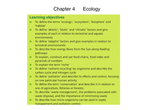 Chapter 4 Ecology