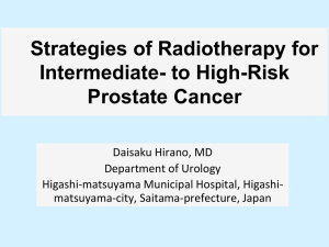 Strategies of Radiotherapy for Intermediate- to High