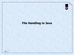 File Handling in java
