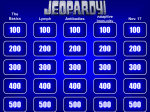 Janeway Chapters 1-3 Single Jeopardy 2014-2015