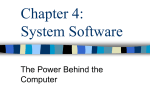 Chapter 3: System Software