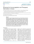 Exosomes for Immunoregulation and