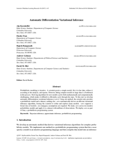 Automatic Differentiation Variational Inference