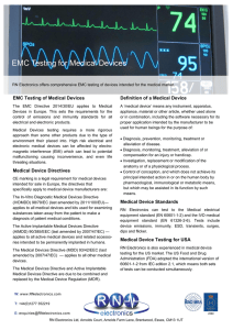 EMC Testing for Medical Devices