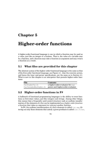 Higher-order functions