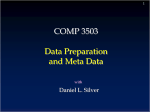 Data Prep and Meta Data