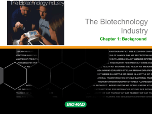 PowerPoint - Biotechnology Career Academy