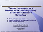 Transfer Impedance as a Measure of the Shielding Quality