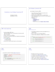 Java Database Connectivity API