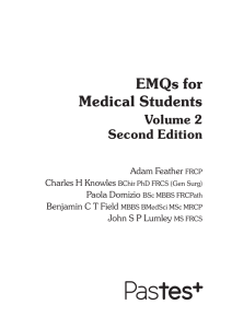 EMQs for Medical Students