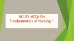 NCLEX MCQs On Fundamentals of Nursing 1