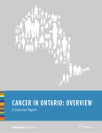 Cancer in Ontario: Overview