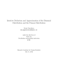Intuitive Deduction and Approximation of the Binomial Distribution