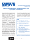 Outbreak of Cryptosporidiosis Among