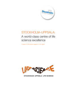 STOCKHOLM–UPPSALA: A world-class centre of life