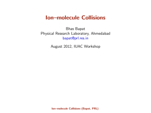 Ion–molecule Collisions