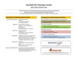 geometry pacing guide - Kalispell Public Schools