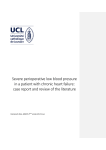 Severe perioperative low blood pressure in a patient with chronic