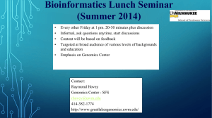 Seminar_3 - Great Lakes Genomics Center
