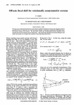 Off-axis focal shift for rotationally nonsymmetric screens