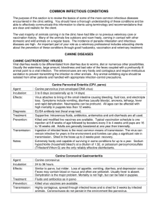 COMMON INFECTIOUS CONDITIONS