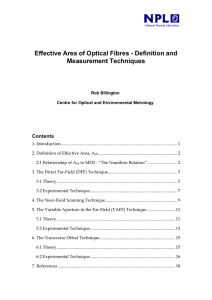 Effective Area of Optical Fibres